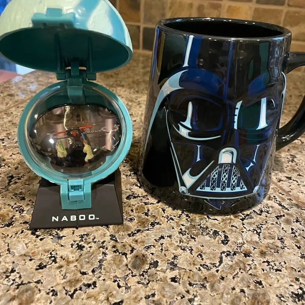 Darth Vader Father of the Year 3D Mug NABOO Rare Star Wars Earth Toy Works!
